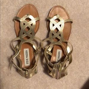 Steve Madden Gold Sandals